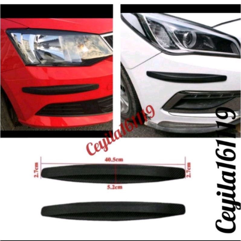 0Bumper Guard pengaman sudut bumper mobil Apv/APV arena Carbon hitam