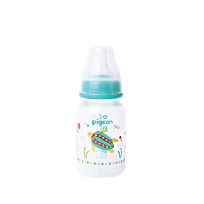 Pigeon Botol Susu Peristaltic Nipple Round Nursing Bottle PP RP Slim Neck Turtle Penyu Belimbing 120ml