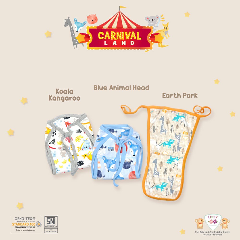 POPOK Bayi Tali LIBBY Motif (3 pcs)