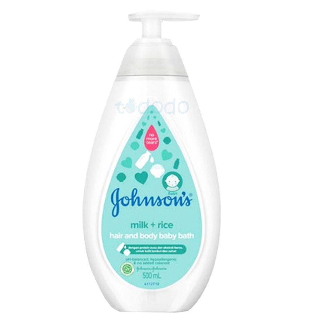 Johnson Baby Bath Milk &amp; Rice Pump 500ml - Sabun Mandi Bayi