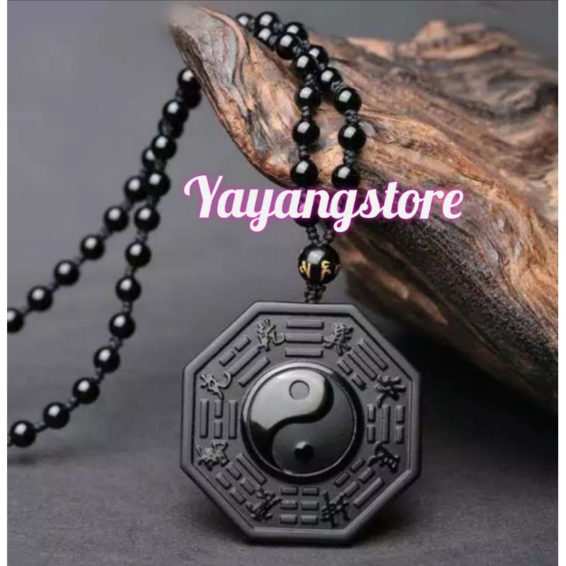 KALUNG PATKWA BA GUA BAGUA OBSIDIAN HITAM