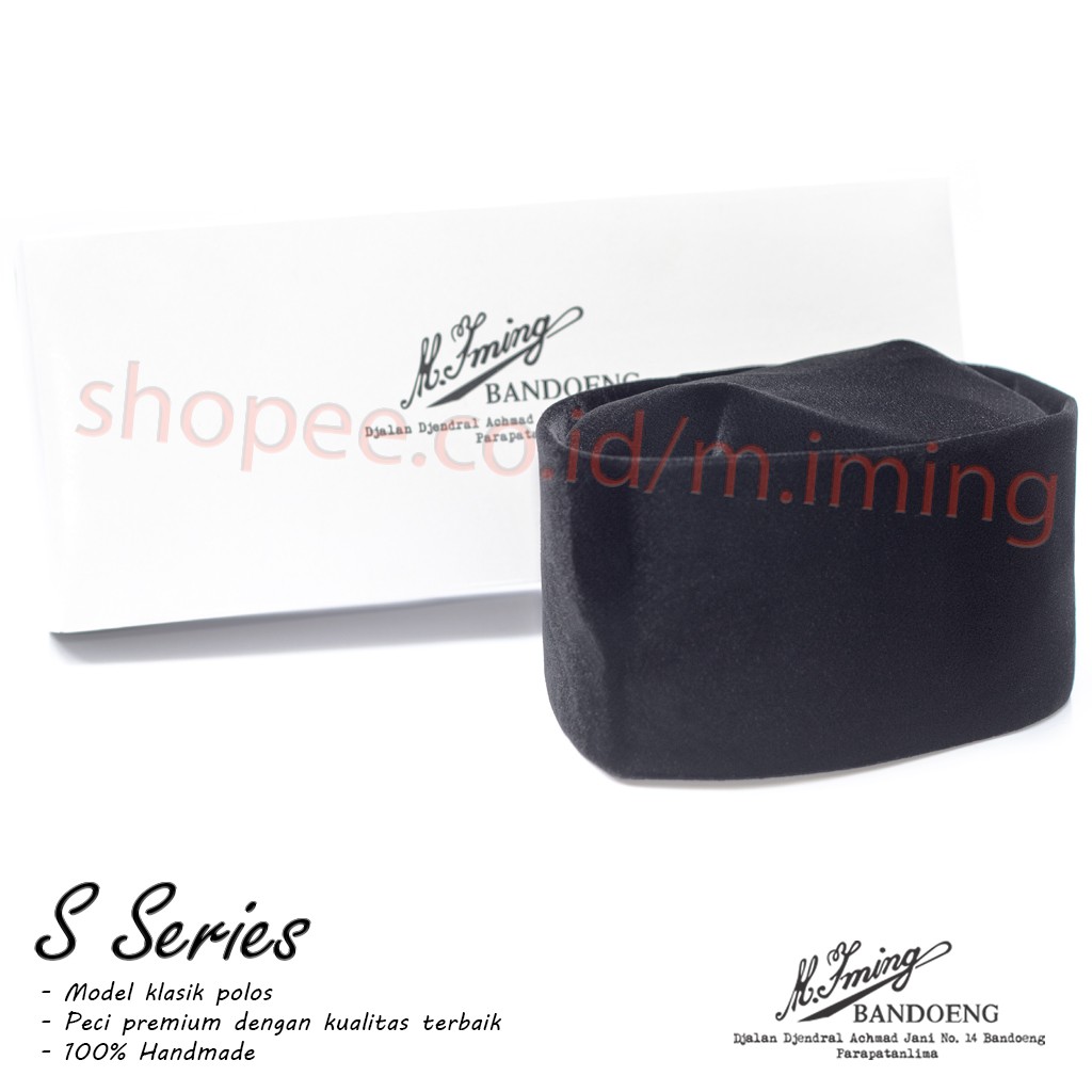 M IMING BANDOENG Peci Hitam Seri S