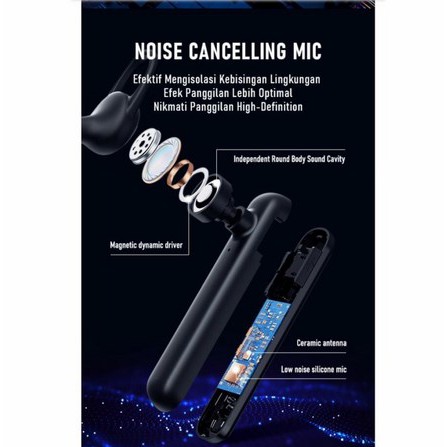 Headset Bluetooth V5.0 ROBOT Talk 10 Original Earphone Support All Type Handphone IOS iPhone and Android Wireless Handsfree