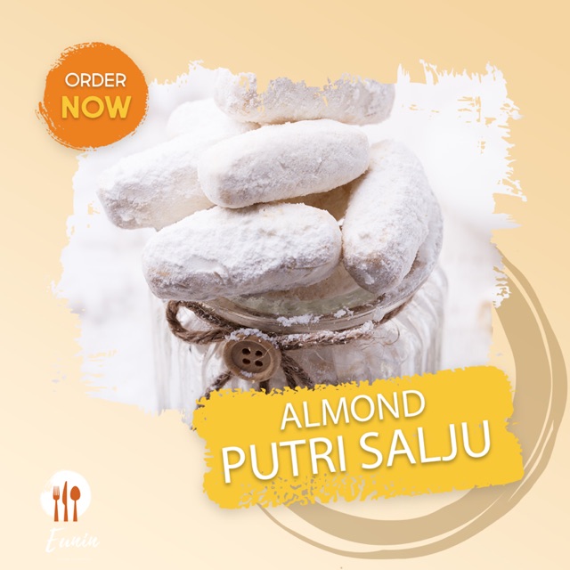 

Putri Salju Keju Almond