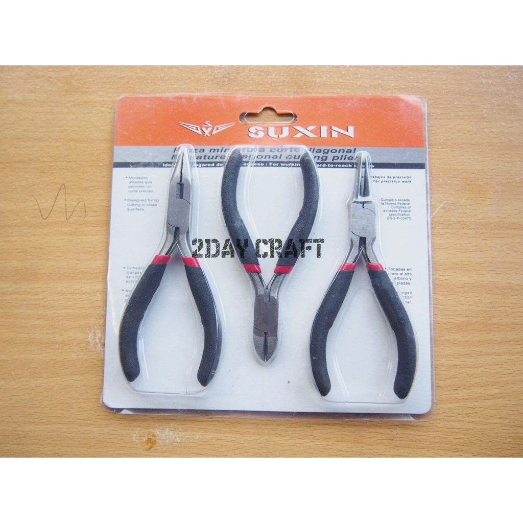 Tang Set Isi 3 | Tang Putar | Tang Potong | Tang Jepit Untuk Craft DIY