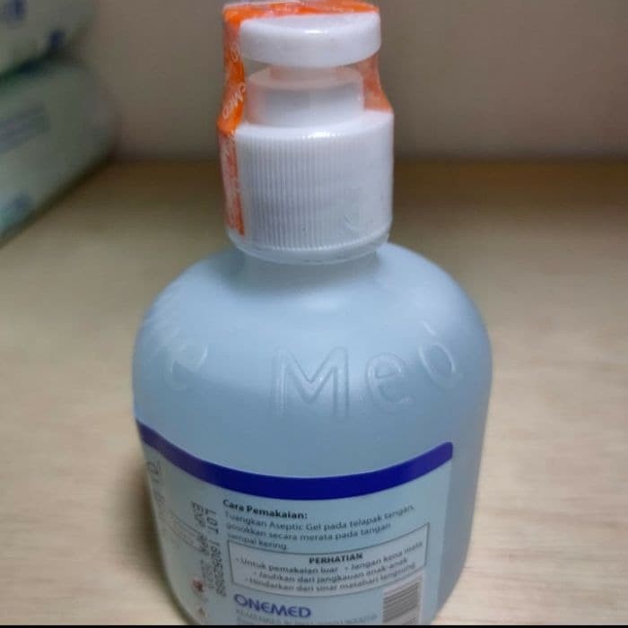 HAND SANITIZER ONEMED ASEPTIC GEL 250ML DISPENSER