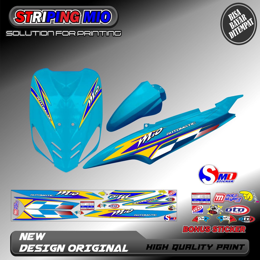 striping variasi mio smile / mio sporty keren sticker lis bodi mio