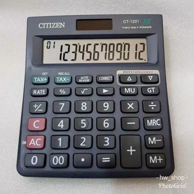 

Kalkulator Citizen CT 120 T 12 Digit . Kalkulator Citizen 12 Digit Berkualitas
