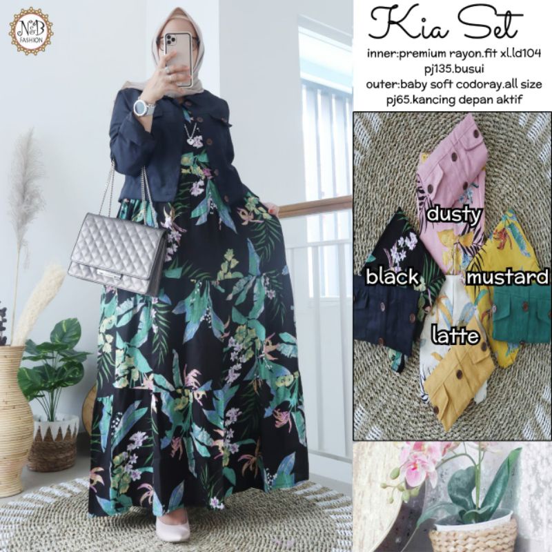 READY √√ KIA SET Bahan Halus by N&B Fashion