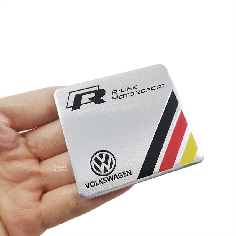 1pc Stiker Emblem Logo Volkswagen Bahan Aluminum Untuk Bagasi Belakang Mobil VW Volkswagen