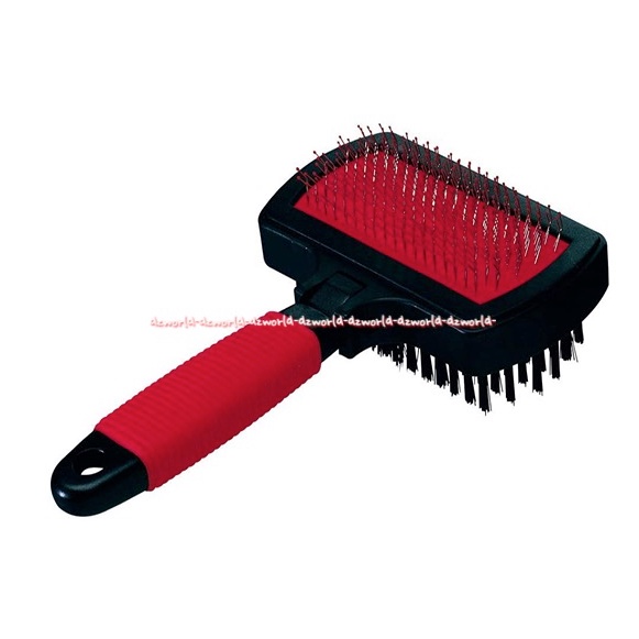 Ferplast Combination Brush Double 2in1 Sisir Hewan Kucing Anjing 2sisi Kombinasi Fer Plast Pets Comb Untuk Bulu Panjang Hewan