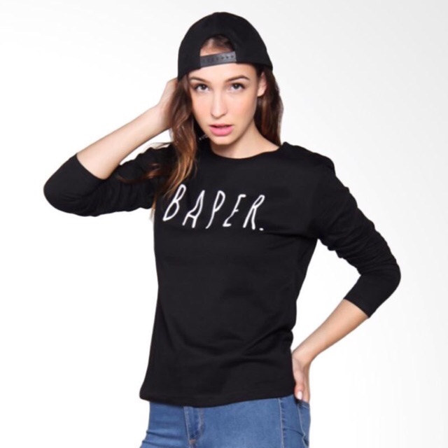 T Shirt Tumblr Tee Kaos Wanita Lengan Panjang motif T Shirt Tumblr Tee Kaos Wanita Lengan Panjang motif