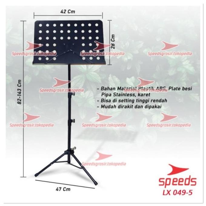 Alat musik music stand book kecil stand partitur music Lubang 049-5