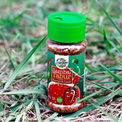 [HALAL] Sambal Tabur D'Veggie (Original - Daun Jeruk - Rumput Laut) 40gr (NON MSG / VEGAN)