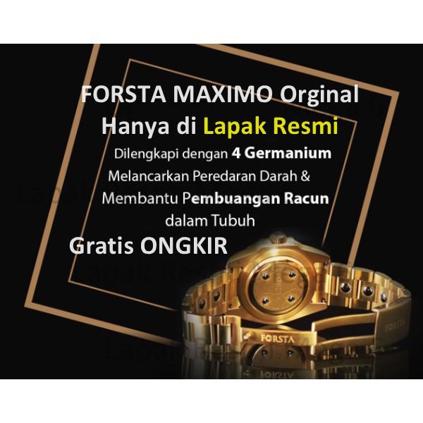 (Gratis Ongkir) FORSTA MAXIMO Jam Tangan Original - Gold/All Black