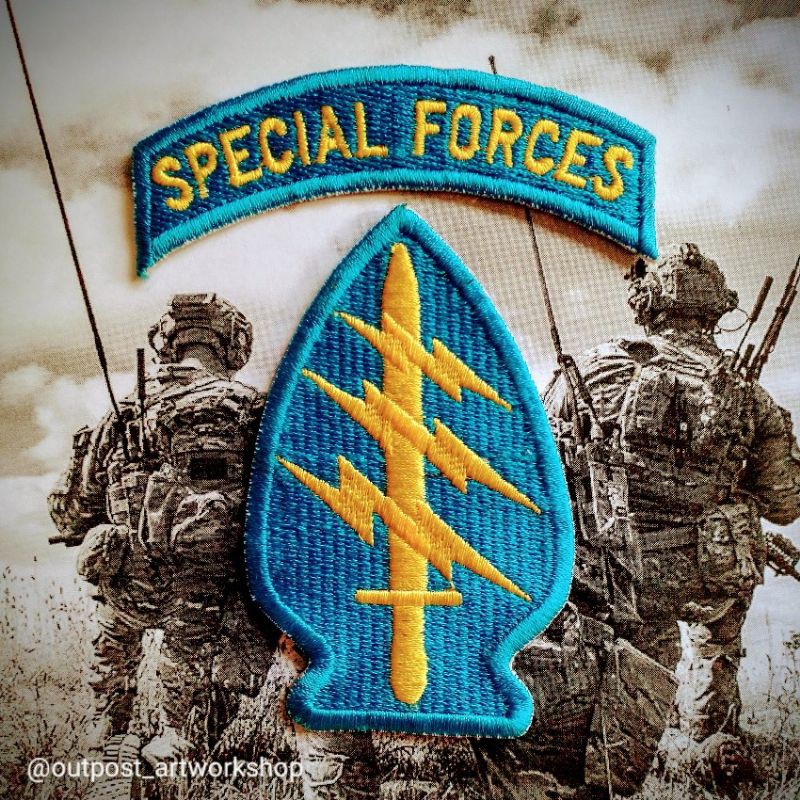 Jual Patch Special Forces Tab Special Forces Us Army Emblem Bordir Military Airsoft Indonesia|Shopee Indonesia