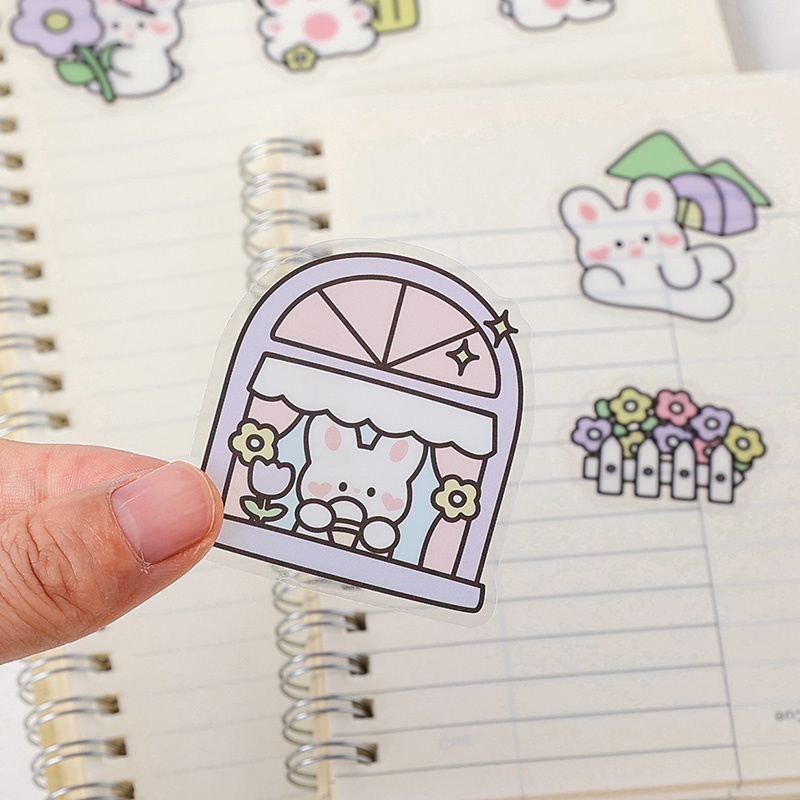 40pcs Stiker Desain Kartun Lucu Model Anti-Air Untuk Dekorasi