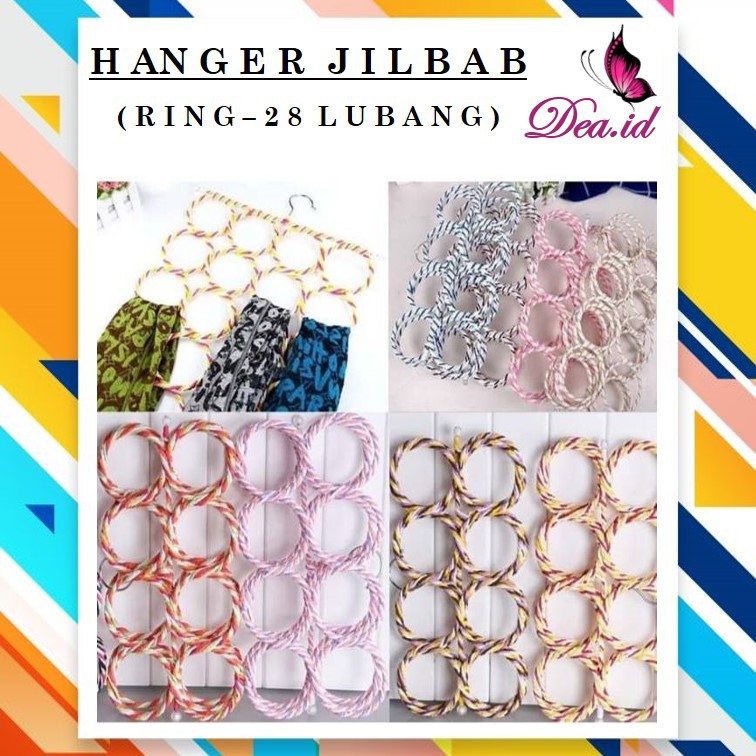 [DEASHOP] [Decoration] Ring jilbab gantung rak jilbab gantung ring rak jilbab ring 28 lubang