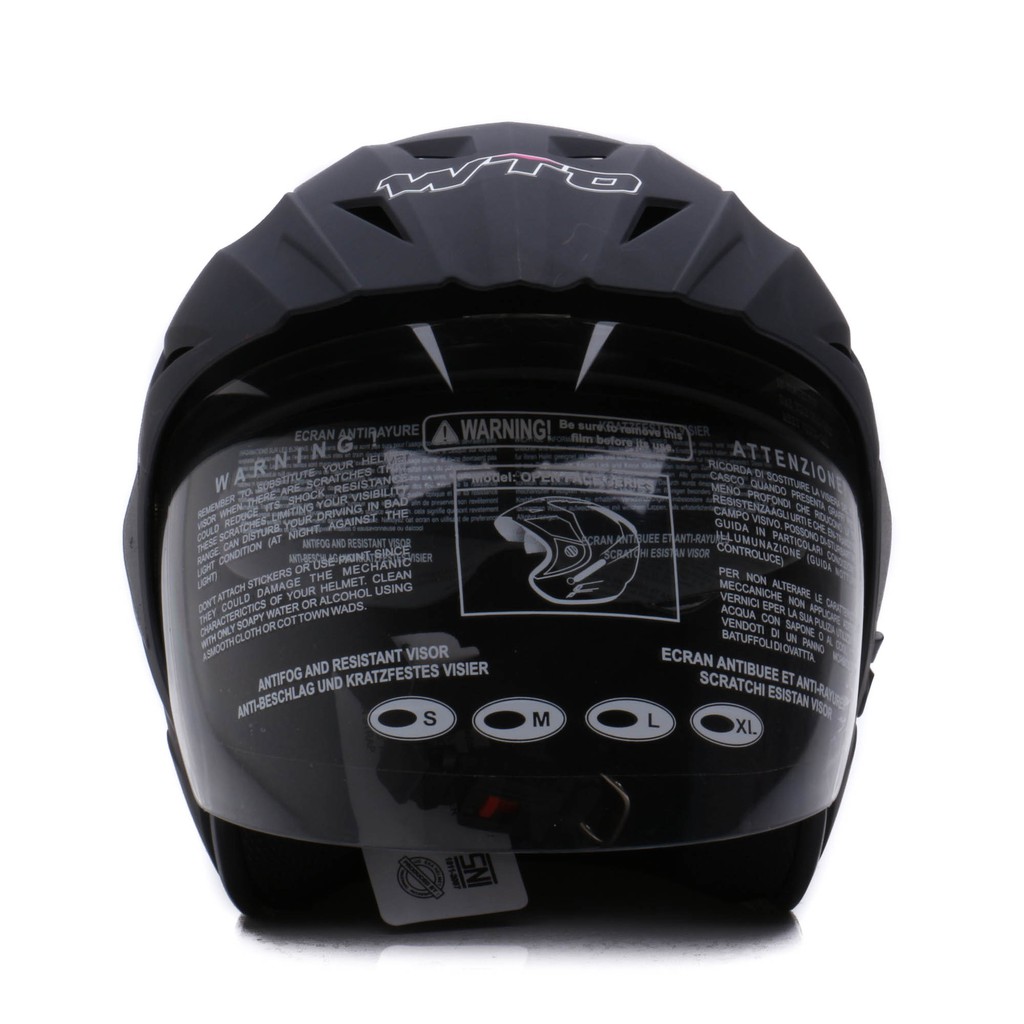 [Helm Dewasa] WTO Helmet Pro-Sight - Hitam Doff + Promo Gratis Jaring Helm