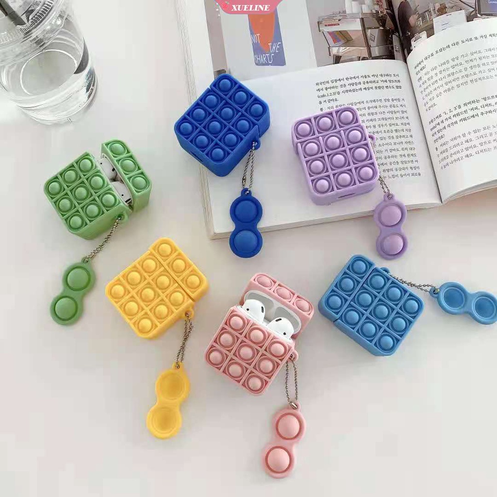 Casing Pelindung AirPods 1 2 Bahan Silikon Anti Jatuh Dan Gores