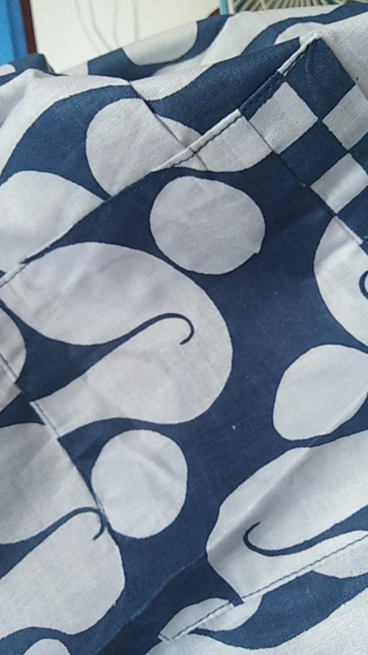 Cardi Lancip Biru Indigo Outer Batik Wanita Casual Formal Seragaman Kondangan Katun Halus Premium