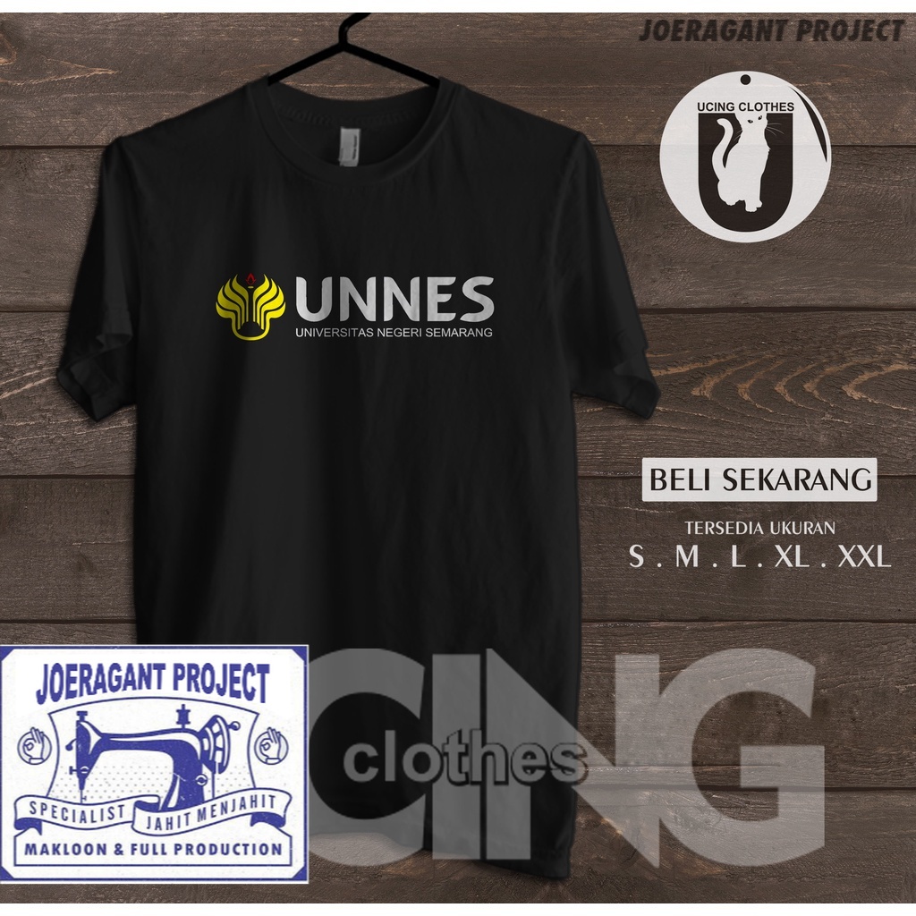 Kaos Baju Kampus UNNES Universitas Negeri Semarang Logo Kaos Distro -JP