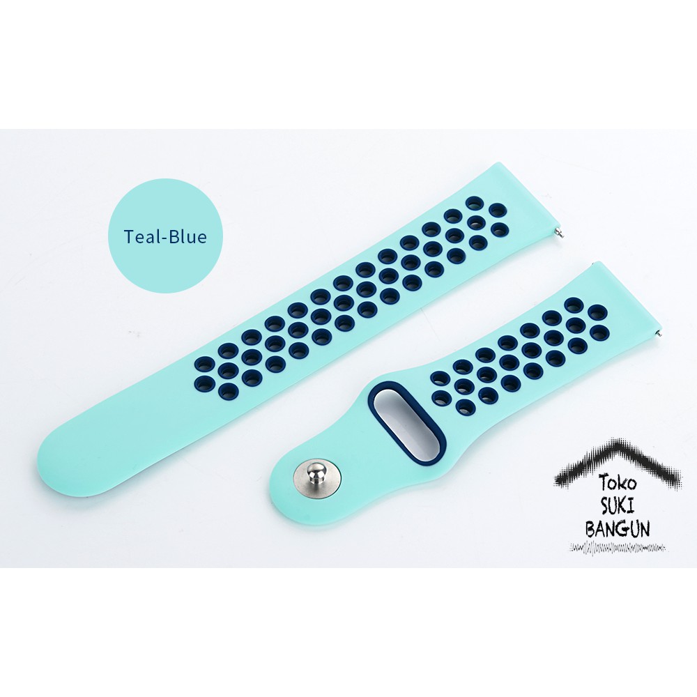 Watch Strap Band 22mm QUICK RELEASE Tali Jam Rubber SPORT BREATHABLE