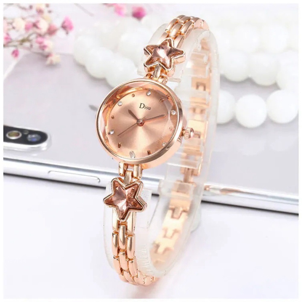 Jam Tangan Diamond Analog l Watch - Jam Tangan Wanita Fashion -Gelang bintang W193