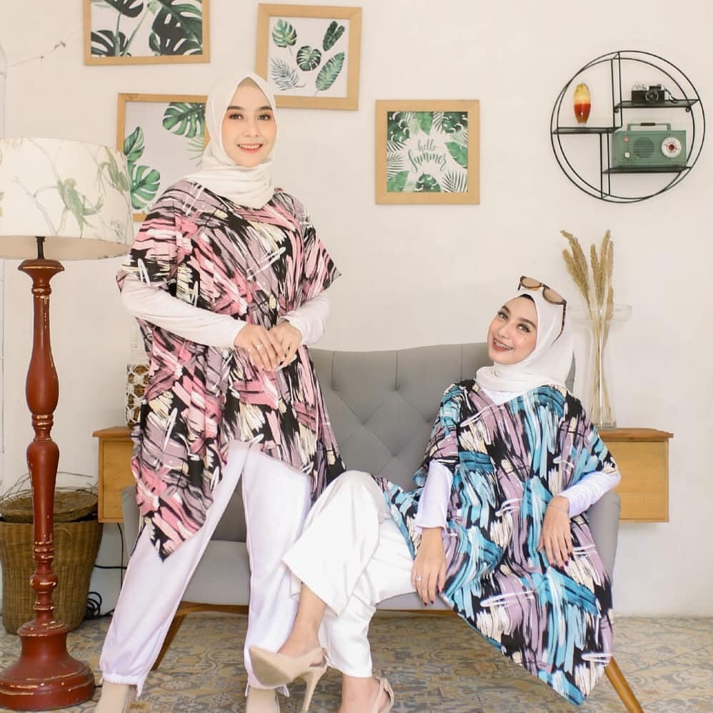 Zihan Blouse Jumbo Ukuran Besar LD 160 Terlaris / Blouse Oversize Wanita Jumbo /Blouse Formal Hijab