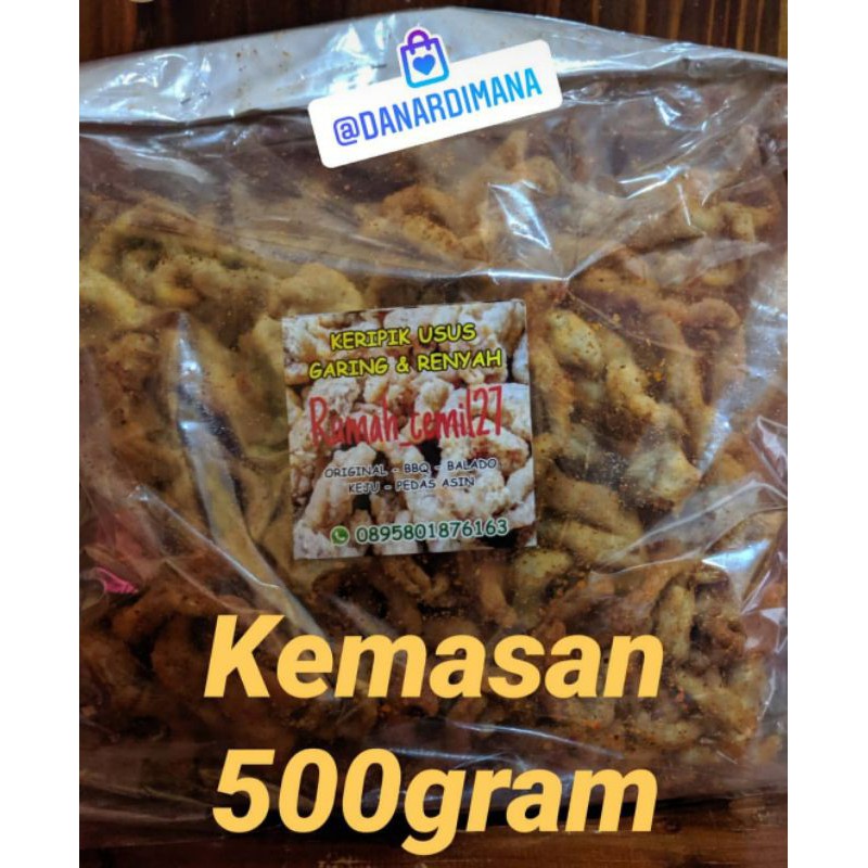 

Kripik Usus Ayam Homemade 500gram