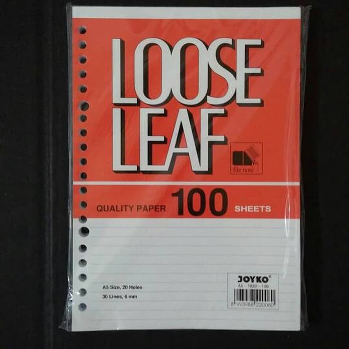 

Kertas File - Kertas Note - Isi Kertas Binder Kertas Isi File Loose Leaf A5 100 Lembar Produk