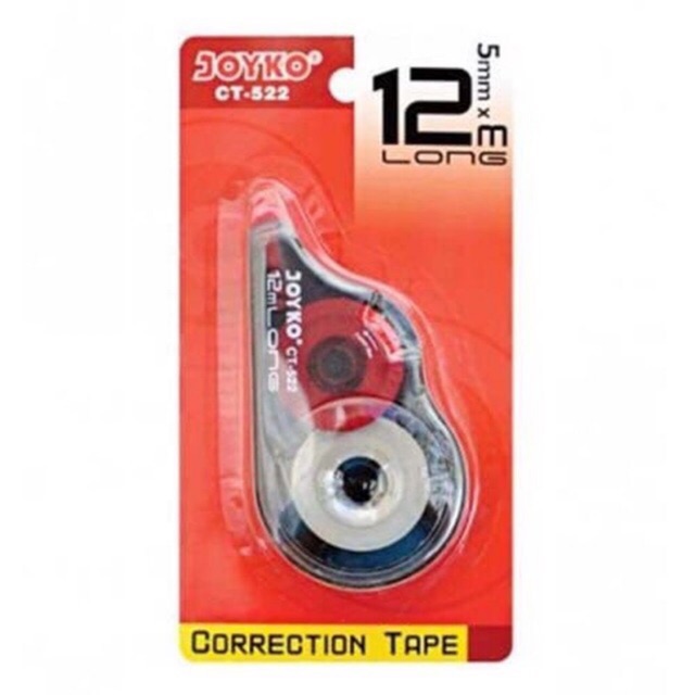 

Correction Tape Joyko Tip-Ex Roll Long 12 M CT-522 / Tip Ex kertas Joyko