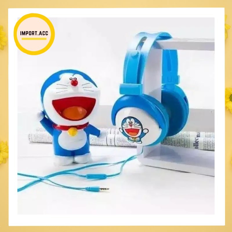 Headphone Karakter Bando Jumbo HL885 / Headset Doraemon Dan Helokitty