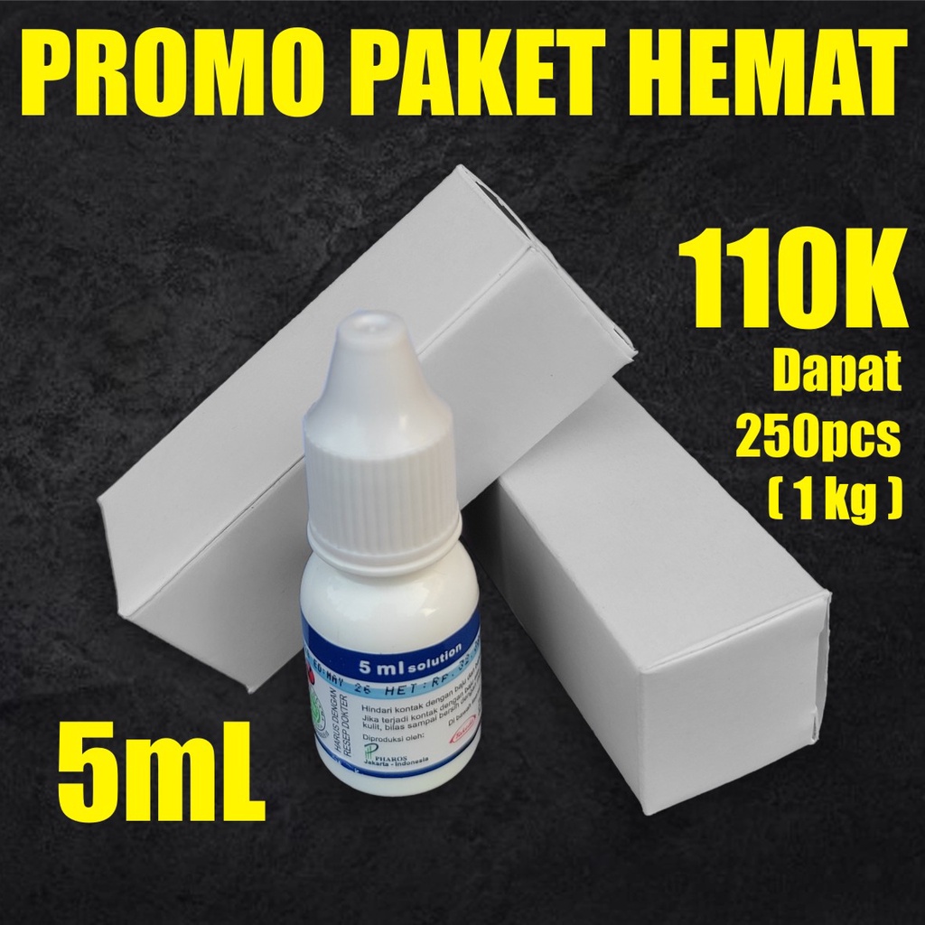 

PAKET HEMAT 1Kg (250pcs) Box Tola/ box obat tetes POLOS / Box Botol 2.5x2.5x7