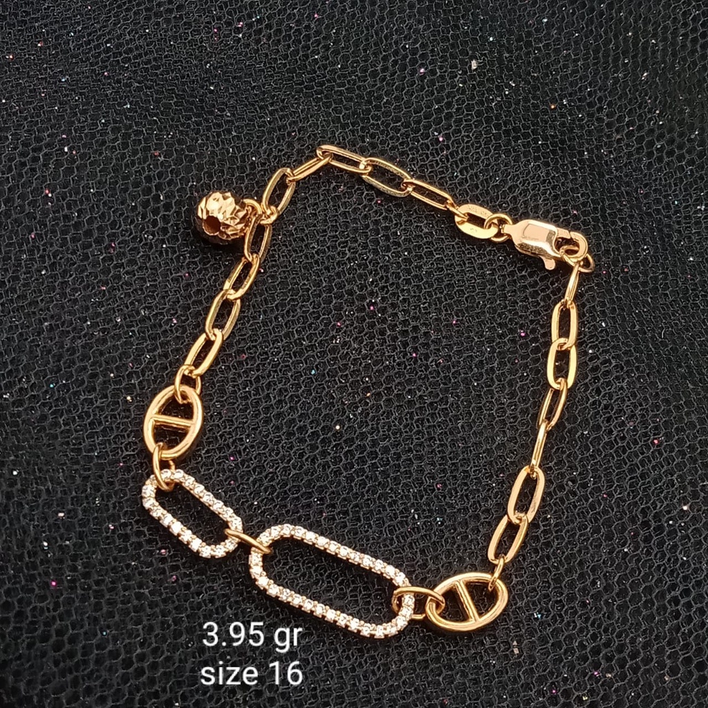 Gelang Emas 17K - 3.95 gr Kadar 750 - 175