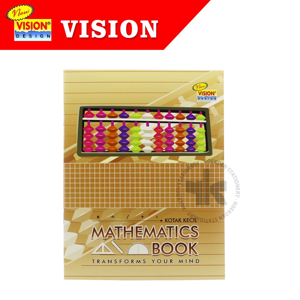 

Vision Buku Tulis 38 Kotak - Kecil (5mm) Matematika