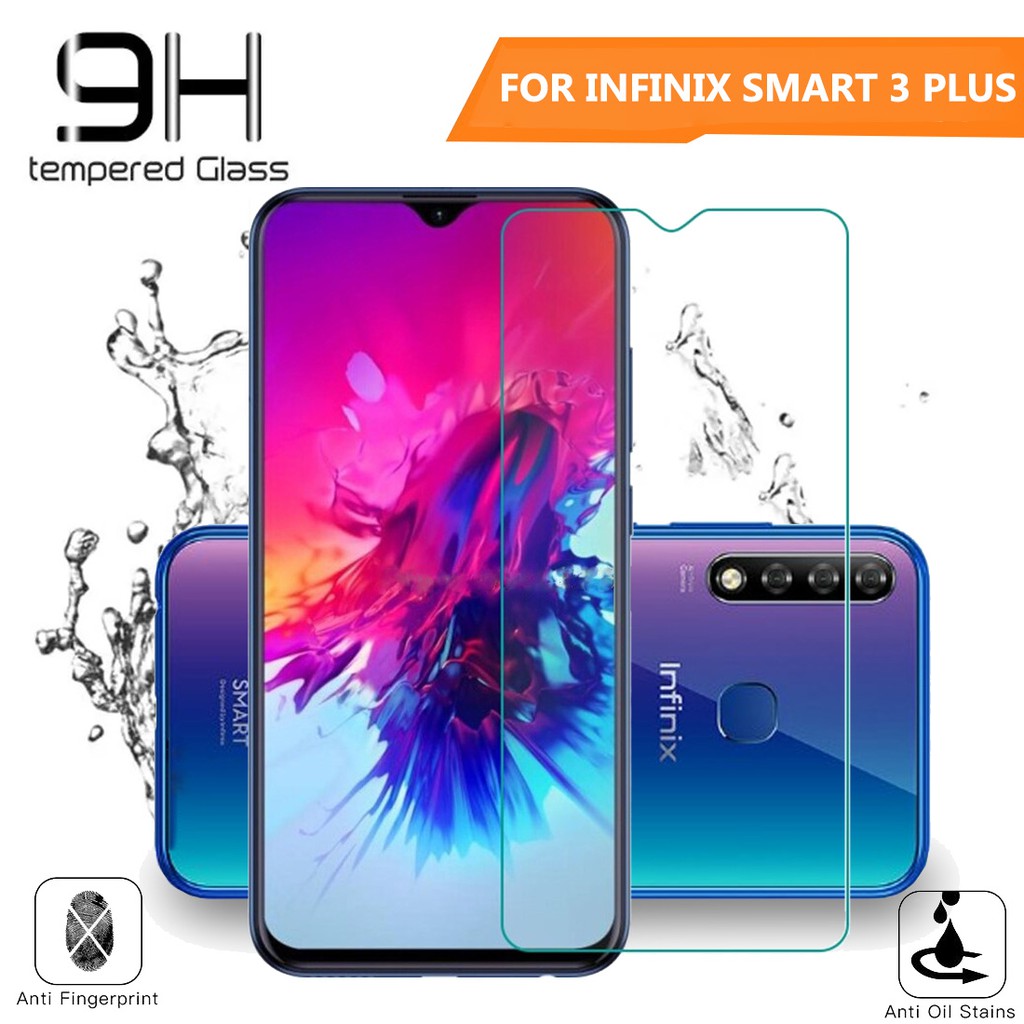 TEMPERED GLASS INFINIX SMART 3 PLUS - ANTI GORES KACA FULL BENING - SCREEN PROTECTOR