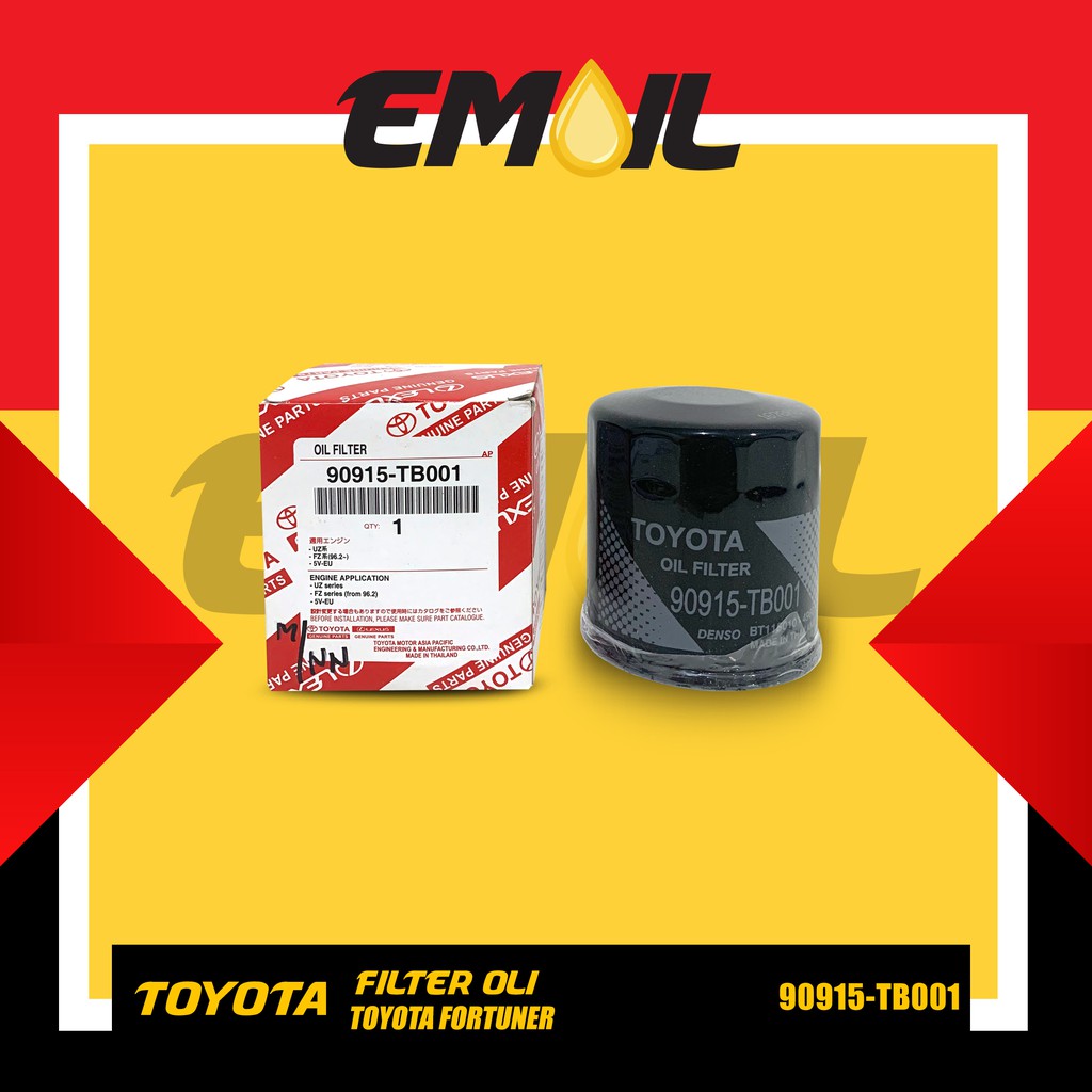 FILTER OLI/ SARINGAN OLI / OIL FILTER TOYOTA FORTUNER 90915 - TB001