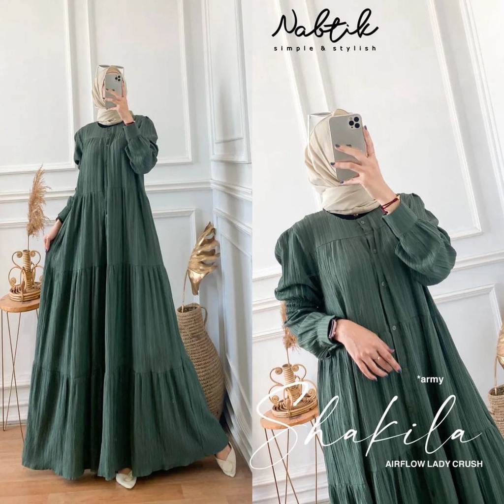 SHAKILA DRESS/MAXY DRESS MODEL KEKINIAN/DRESS MAXY TERBARU