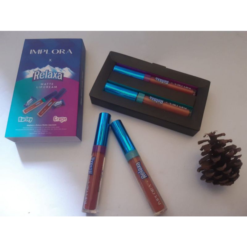 LIPCREAM RELAXA NEW BY IMPLORA MATTE ORIGINAL BPOM ⭐ TRETAN BEAUTYSBY ⭐