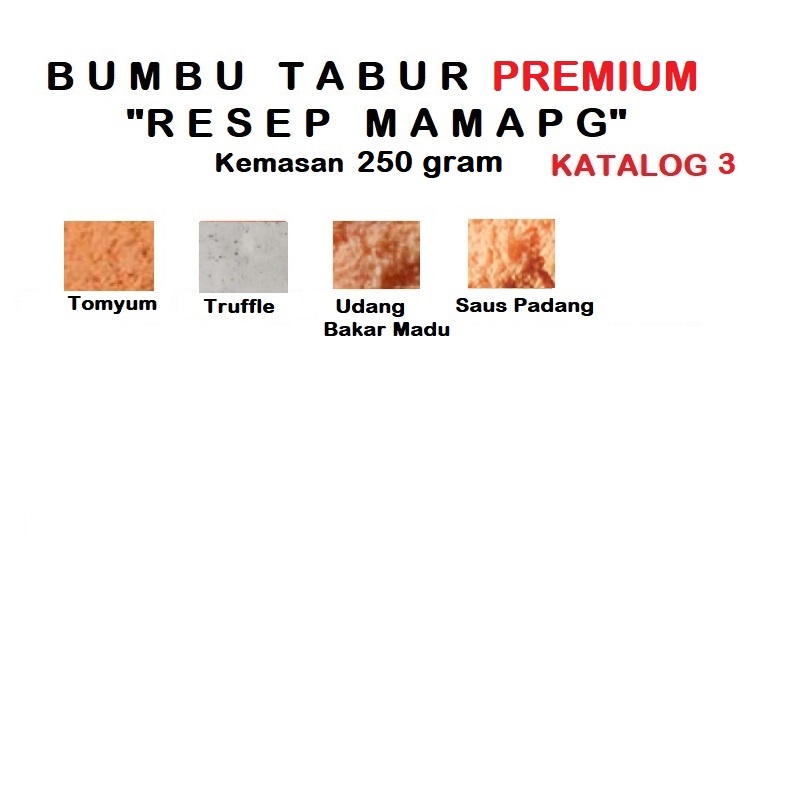 250 gr Bumbu Tabur Premium Bubuk Tabur Bumbu Keripik Kentang Lidi Ayam Makaroni Jamur Tahu Penyedap Rasa