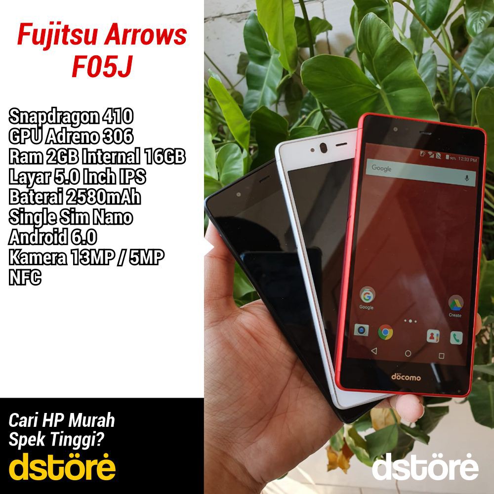Fujitsu Arrows F05j 2 16 Docomo 4g Indonesia Seken Second Bergaransi Shopee Indonesia