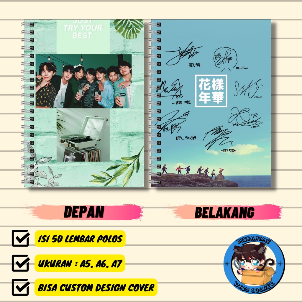 

note book / buku catatan BTS