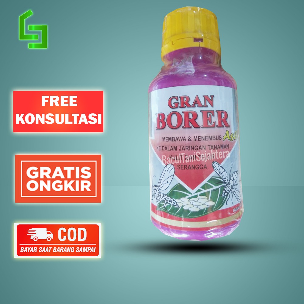 PEREKAT PESTISIDA GRAN BORER 250 ML PENEMBUS JARINGAN TANAMAN DAN KULIT HAMA