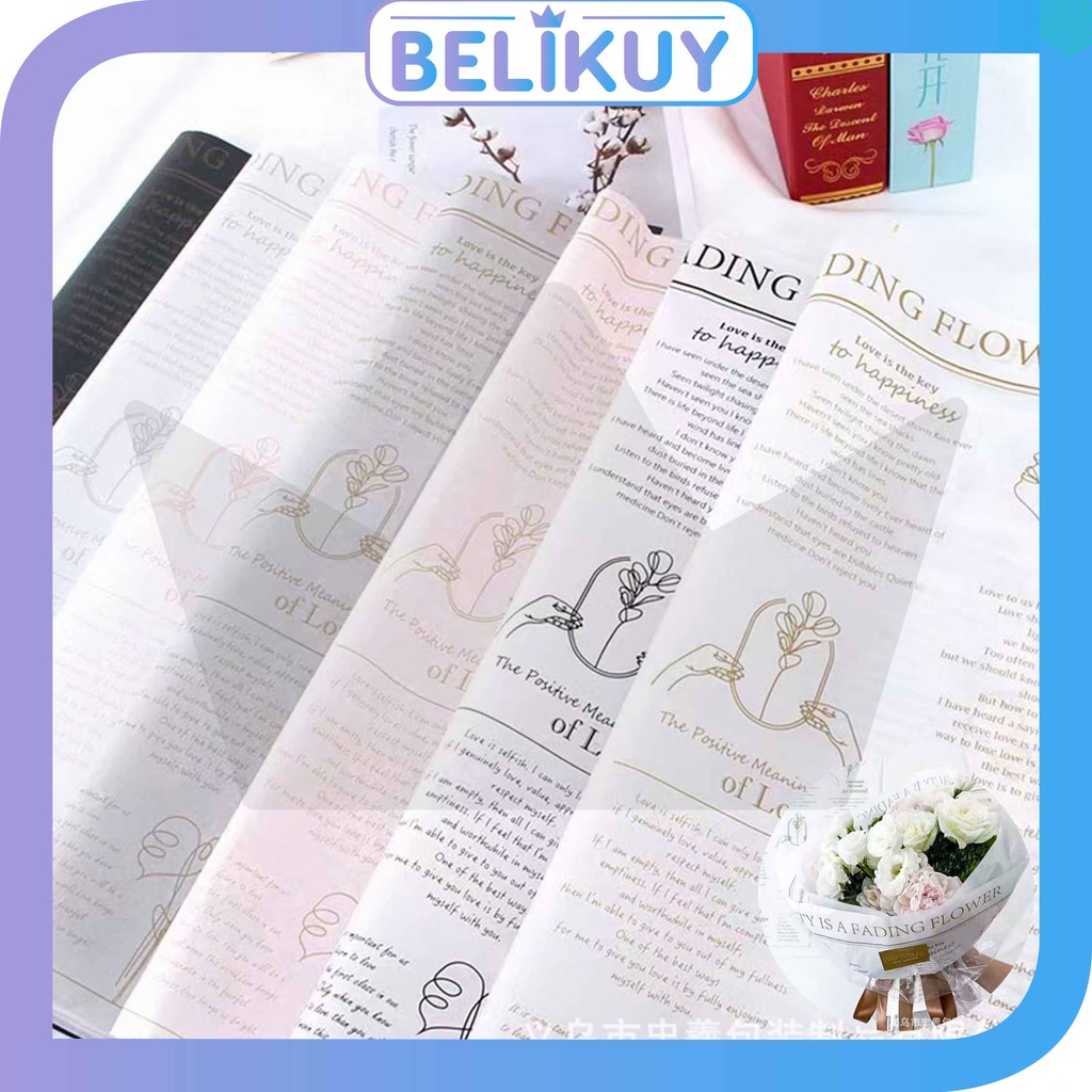 

Belikuy Kertas Wrapping Bunga / Flower Wrapping Premium / Kertas Buket Tebal Pembungkus Bunga KB49