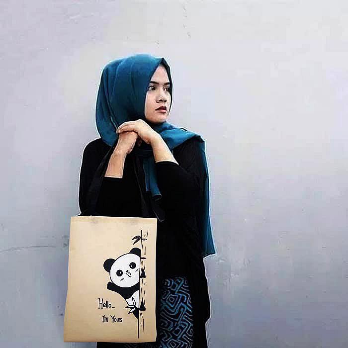 

Goodie Bag Panda Lucu Tas Tenteng Funny Bear Cute Tote Jepang Japan China Tas Souvenir Unik & Murah