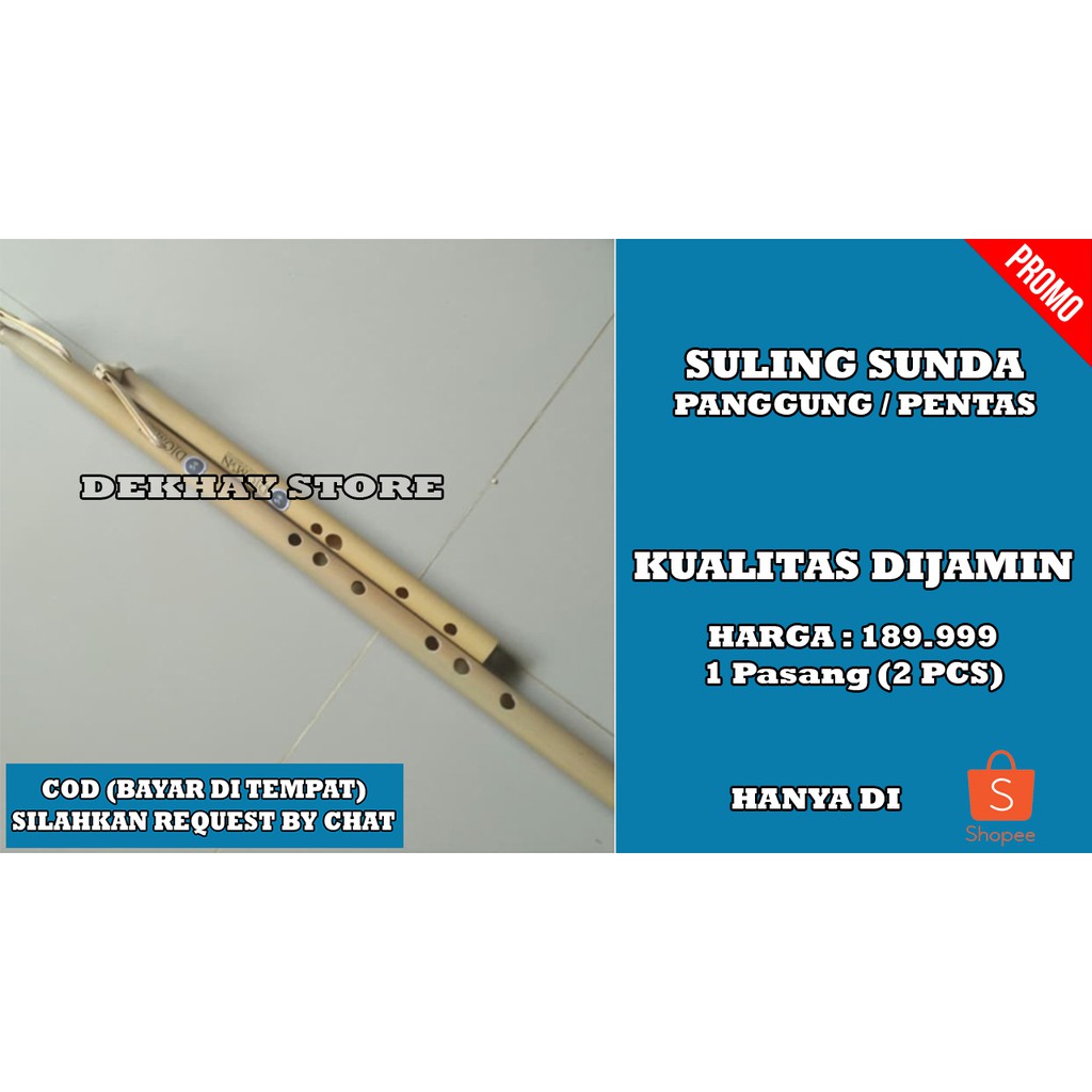 (GRATIS ONGKIR) SATU PAKET ISI 2 BUAH SULING SERULING SUNDA KUALITAS PENTAS BAHAN DAN SUARA BAGUS