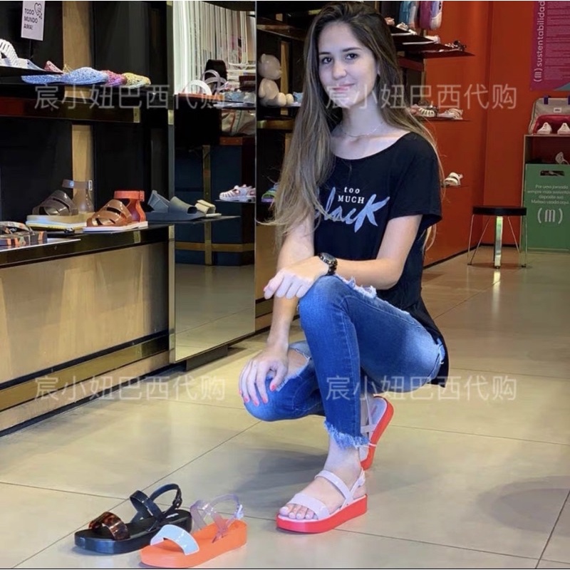 sandal wanita melissa flip platform import