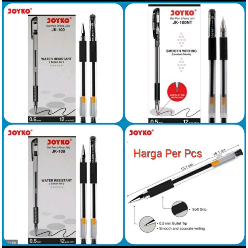 

Pulpen Gel Joyko 100NT (Isi 1 Pcs)