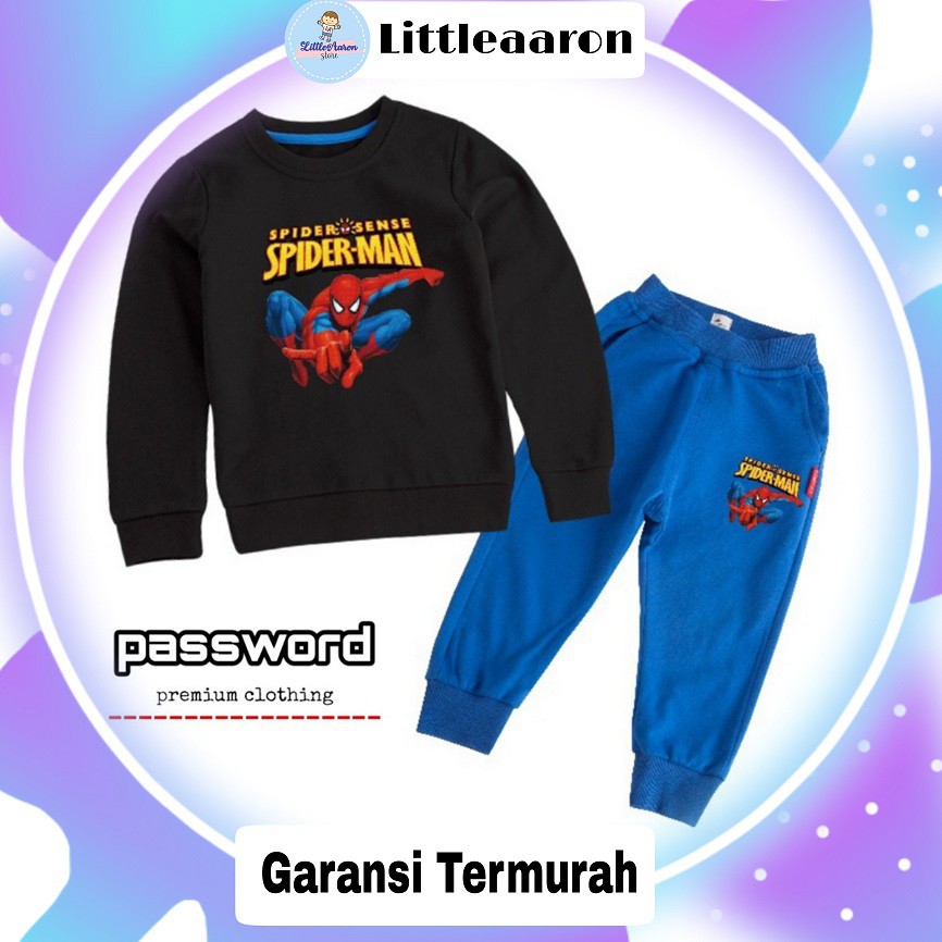 LittleAaron PASSWORD WEB SHOOT Setelan Sweater 1 - 7 Tahun Baju Anak Berkualitas